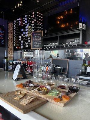 Flights available at the best wine bar in Long Beach