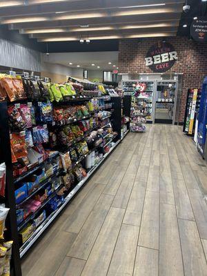 Nice new store with tons of snack options.