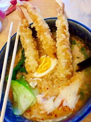 Spicy Tonkatsu w Shrimp Tempura (picture from kind customers Dez &Art)