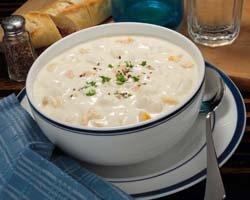 New England Clam Chowder served on Friday's!