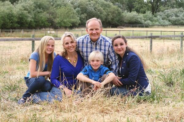 Dr. Ambridge and his family: His wife Amy, daughters Kennedy and Hope and son Forest