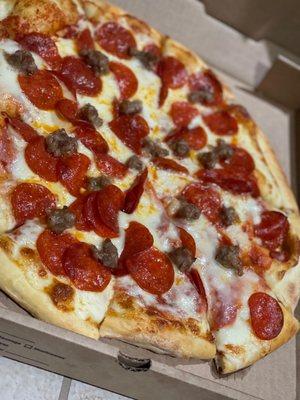 Pepperoni and sausage Pizza