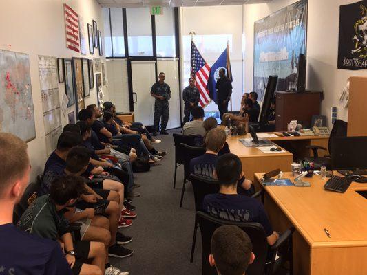 Oxnard sailor returned from boot camp to give advice to other future Sailors about how to be successful in their Navy careers.