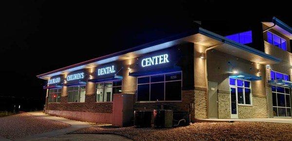 New Location - Colorado Children's Dental Center at night!