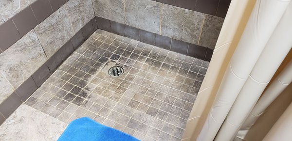 Extremely dirty shower