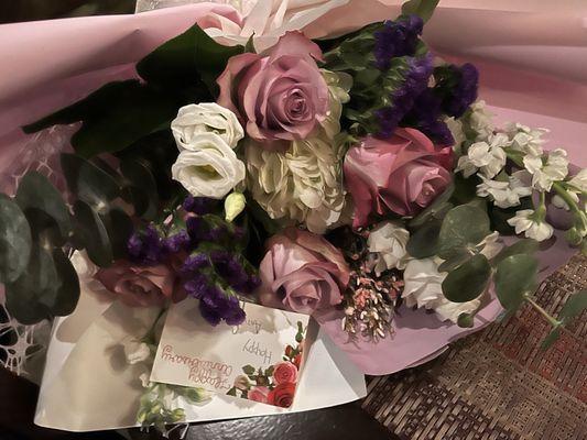 Bouquet #2 - loved the antique pink roses!