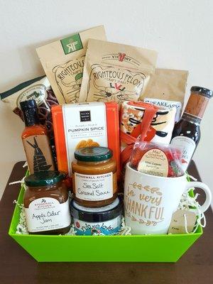 We specialize in Custom Gift Baskets & can deliver locally or ship anywhere!