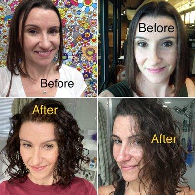 My hair before & after started treatment with Dr. Dy