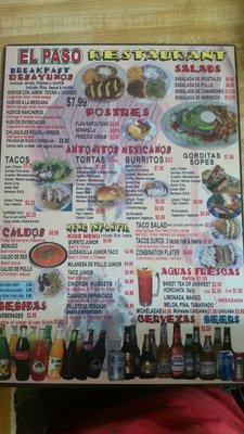 The menus