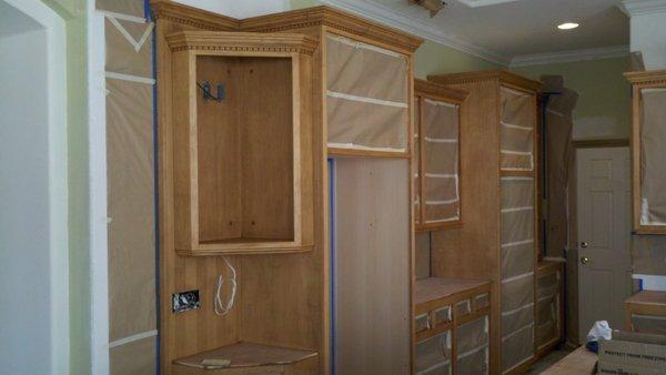 Kitchen Cabinet Refinishing.