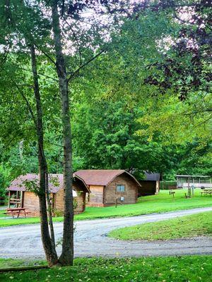 Cabin rentals and tents spaces, too