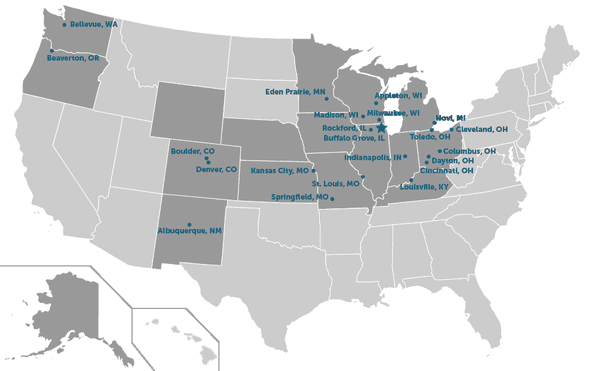 CATI serves clients in 17 states with 12-hour support, and local teams to support you in 21 training facilities.