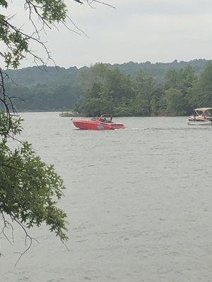 Boat with a Very Powerful Engine