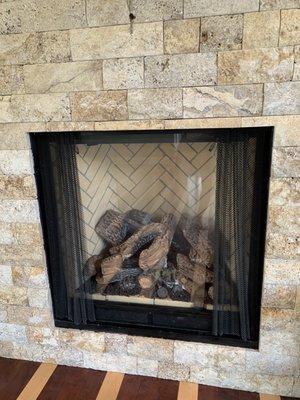 gas fireplace