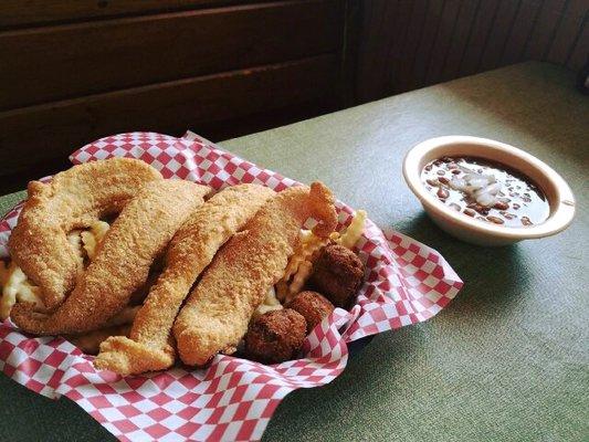 Hand breaded catfish, the best around