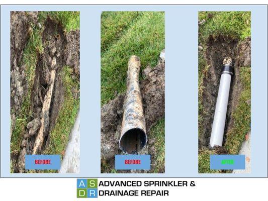 Drainage System by Advanced Sprinkler & Drainage Repair