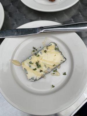 Local blue cheese with honey...heavenly