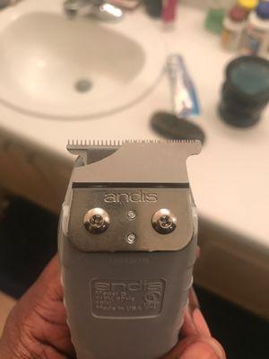 As you can see the blade is chipped, this is an eleven dollar part and the clippers are 80 dollars.