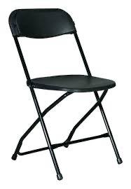 Black folding chairs