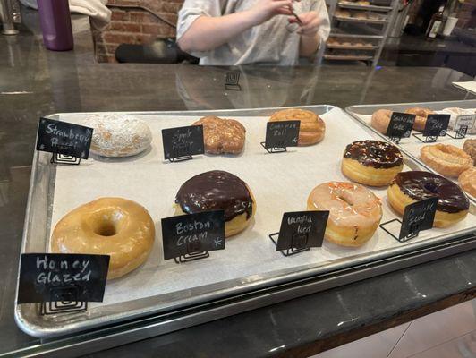 Variety of doughnuts including their 4 specials.