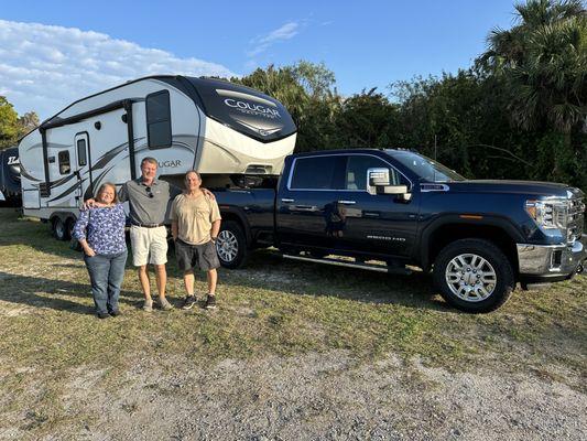 After a long hard search some " Happy Campers" about to set off on their travels, in style!