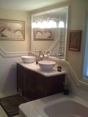 Bathroom remodel located in McNary Estates, Keizer, Oregon