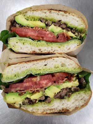 Steak Ciabatta with Avocado!