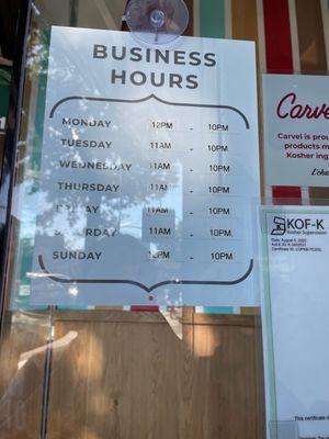 Business Hours