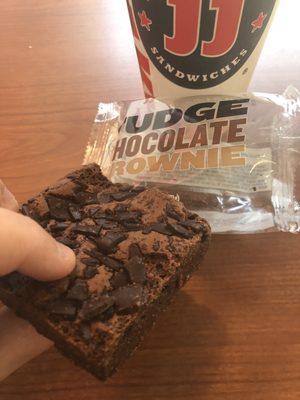 New fudge chocolate brownie - wow really good and not dry!