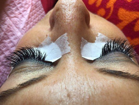 Fullset eyelash extensions