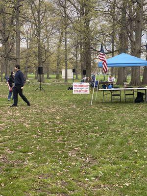 Pro Trump "Rally" on 4/18. As you can imagine, the turnout was subpar