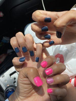 Me and my daughters nails - dip