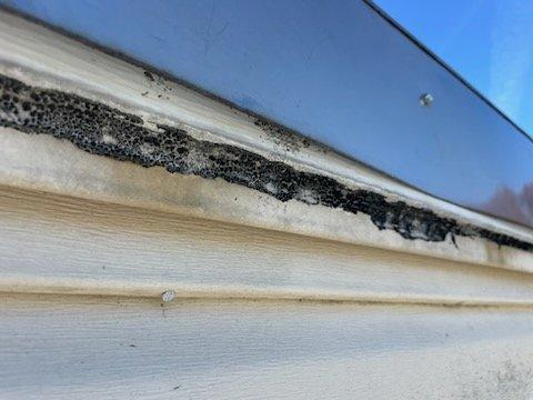 More mold growing after new chase cover installed with no drip edge