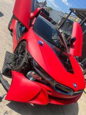 #i8 Bumper fixing