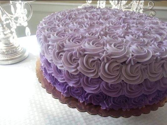 Rosette cakes - - classy and fun!  Appropriate for nearly every celebration!