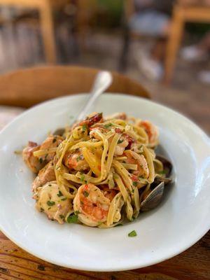 Seafood pasta (summer menu)