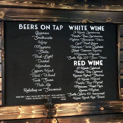 Beers and Wines