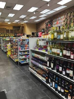 Really nice and clean shop. The wine choices are pretty awful, as you'd expect.