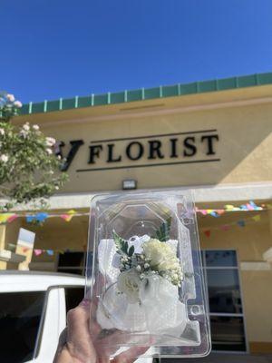 White Corsage $35