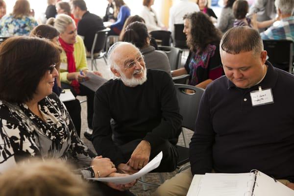 Dr. John Gottman works with clinicians at a Level 3 Training.