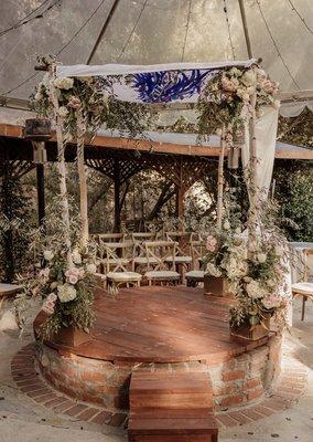 Chuppah for the ceremony