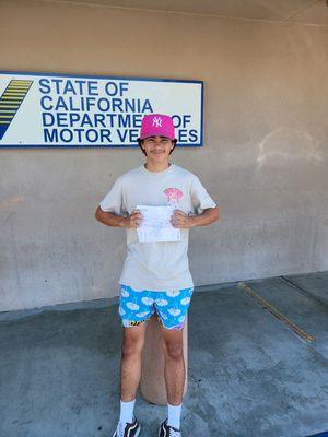 Congratulations on passing the DMV exam, Nic!