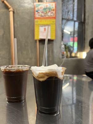 Vietnamese iced coffee and Coconut Vietnamese iced coffee