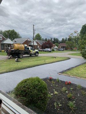 Resealed driveway