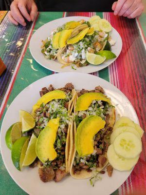 Shrimp and Pork Chop Tacos