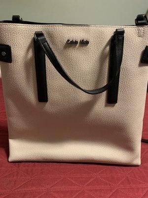 Calvin Klein handbag has long and short straps and the original tags were on it, but I only paid $22.50!