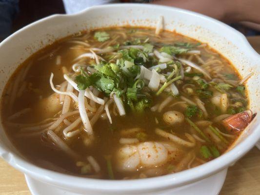 Shrimp Tom Yum Noodle Soup