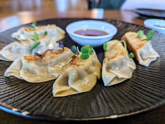 Dumplings. $9. Pan-fried dumplings. Pork.