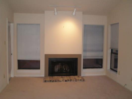 Fireplace before