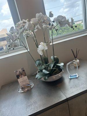 Modern, clean and comfortable waiting area for patient families